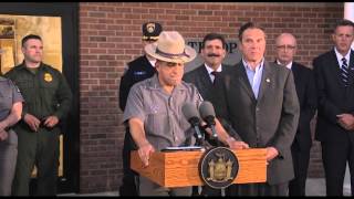 Governor Cuomo Holds Press Conference with State Police and Various Other Law Enforcement Officials