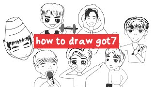 an unhelpful guide to drawing got7 👩🏻‍🎨🎨