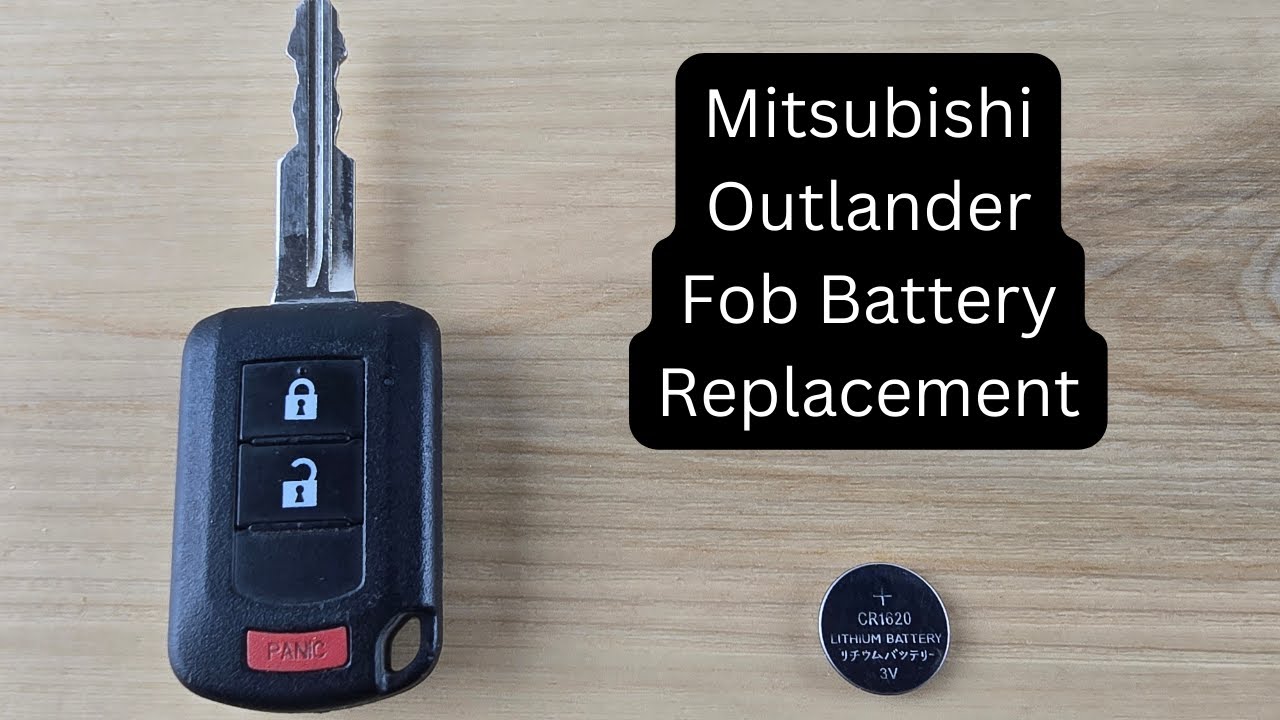 How To Replace or Change Mitsubishi Outlander Remote Key Fob Battery ...