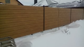 видео Планки на забор, Фальш-столбы