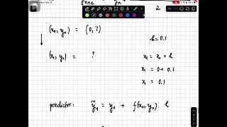 2.4. Apply the improved Euler method to approximate the solution on [0, 0.2] with step size h = 0.1