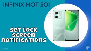 Lock screen notification setting infinix Hot 50i || How to set lock screen notifications