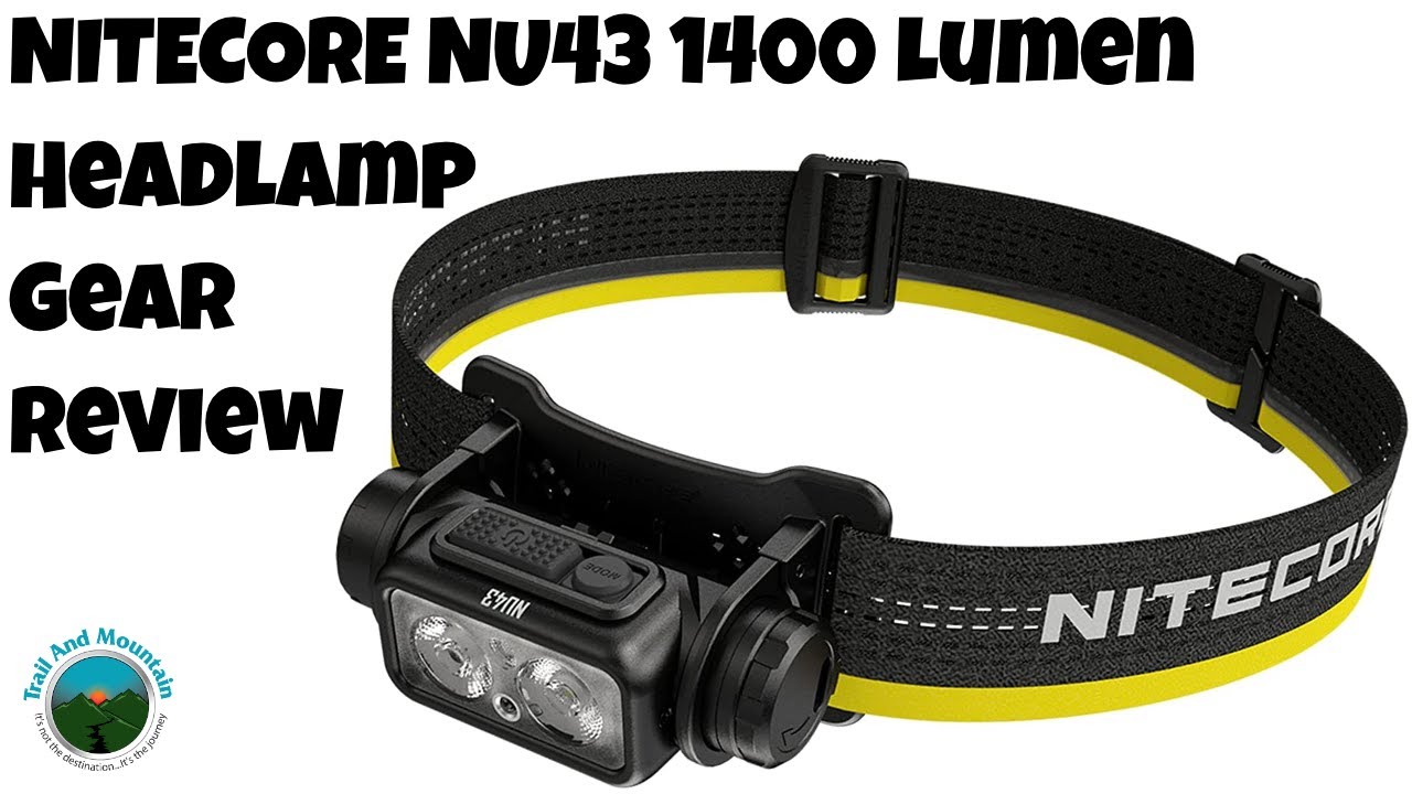 NITECORE NU43 1400 lumens Lightweight USB-C Rechargeable Headlamp
