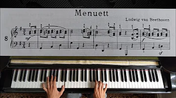 Beethoven - Minuet in G | Piano with Sheet Music
