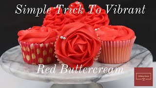 How to Make Intense, Red Frosting, Buttercream
