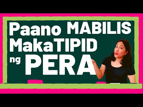 Video: Paano Mabilis Makatipid Ng Pera