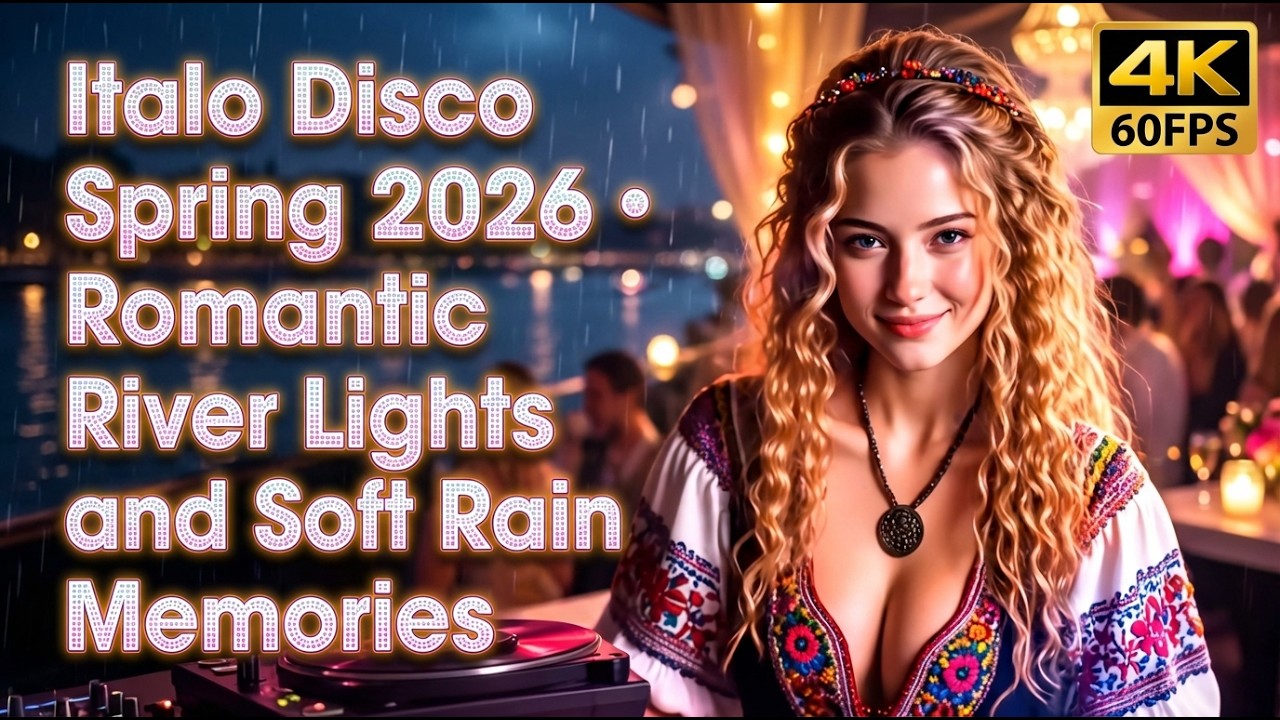 Italo Disco Spring 2026 • Romantic River Lights and Soft Rain Memories | 80s Synthpop Party Mix 4K