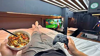 Van Stealth Camping in Walmart Parking lot | taco bowls & Video games