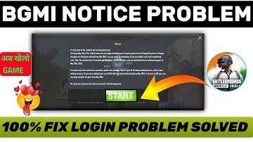 🥲BGMI NOTICE PROBLEM | BGMI NOTICE PROBLEM SOLUTION TODAY | BGMI NOT OPENING PROBLEM | BGMI PROBLEM🥲