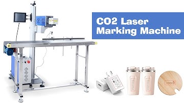 How to Adjust ZS-LMC1 CO2 Laser Marking Machine to Laser Date/QR code on Bottles