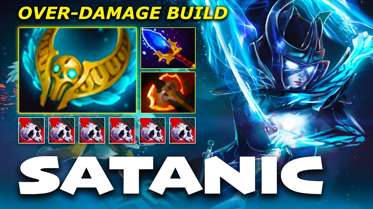 SATANIC PHANTOM ASSASSIN [S-Tier CARRY 7.35c] - Full Match Dota Class