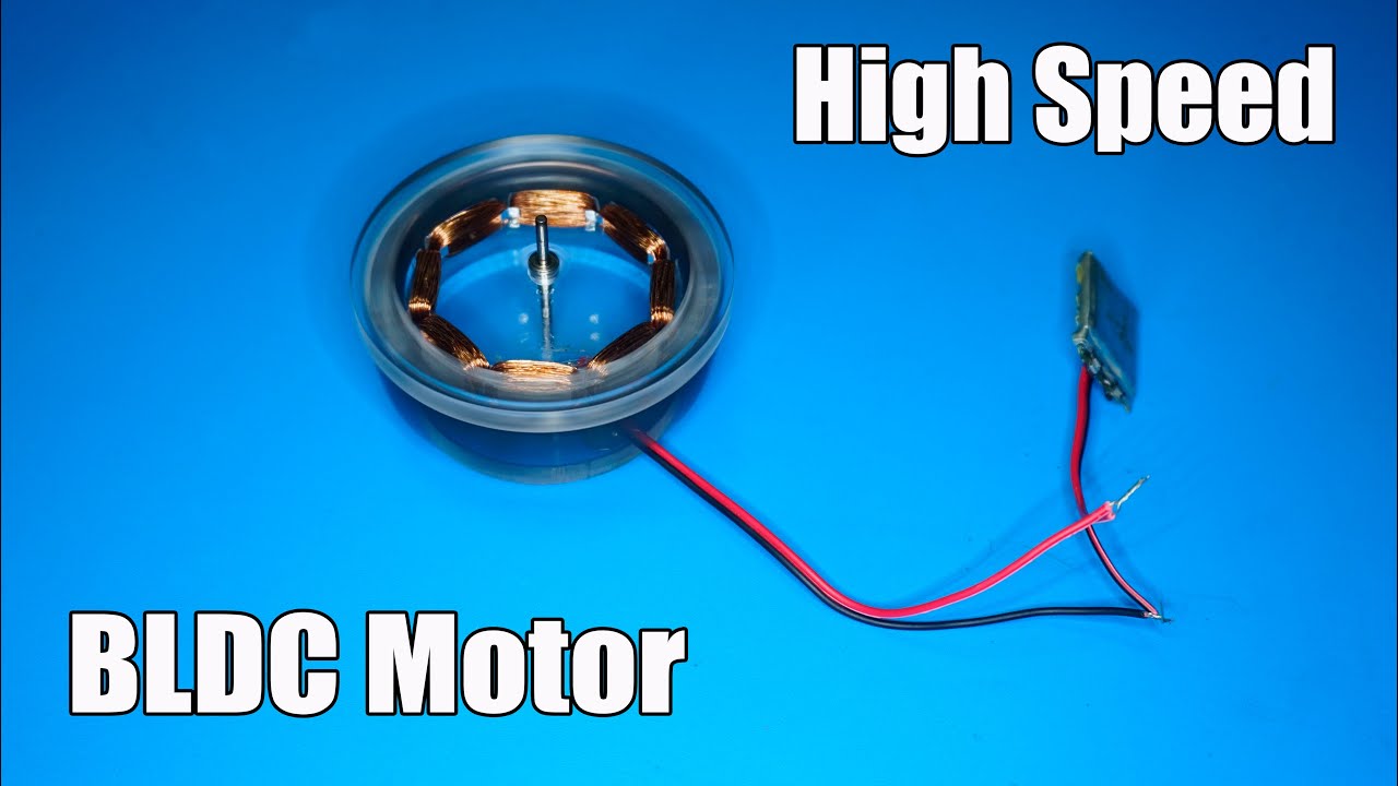 How to make a brushless electric motor, home DC Motor, Experiment