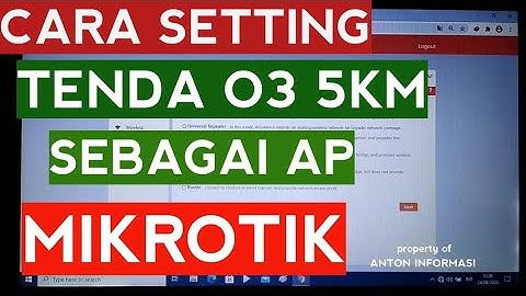 SETTING TENDA 03 SEBAGAI AP MIKROTIK