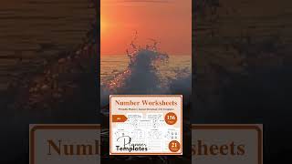 Printable Number Worksheets 0-10, Homeschool, Kindergarten Number Worksheets 21 Topics, 156 Pages
