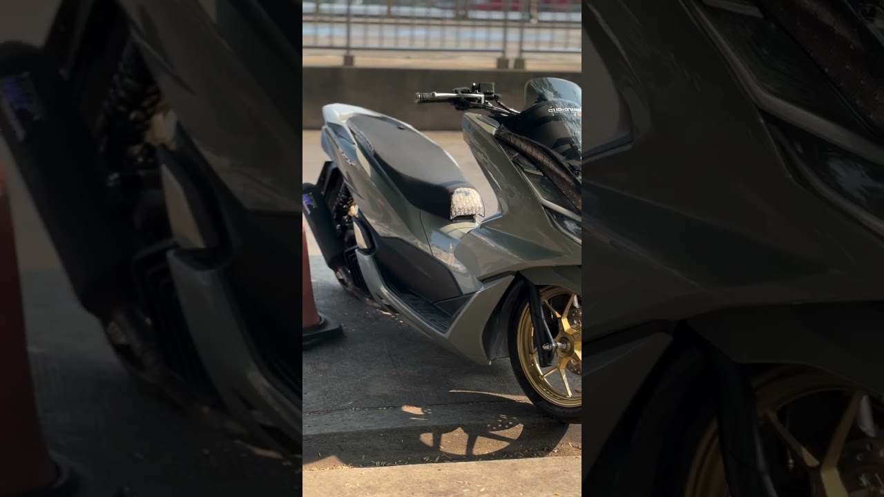 Modifikasi Honda PCX simple pake velg vario !!! 