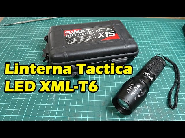 Linterna Tactica Militar 500 Lum Cree Led Q5 3 Modos Nsli61