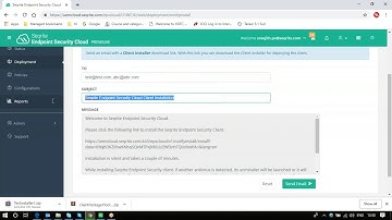 Seqrite EPS Cloud - How to use Email Installer Link option?