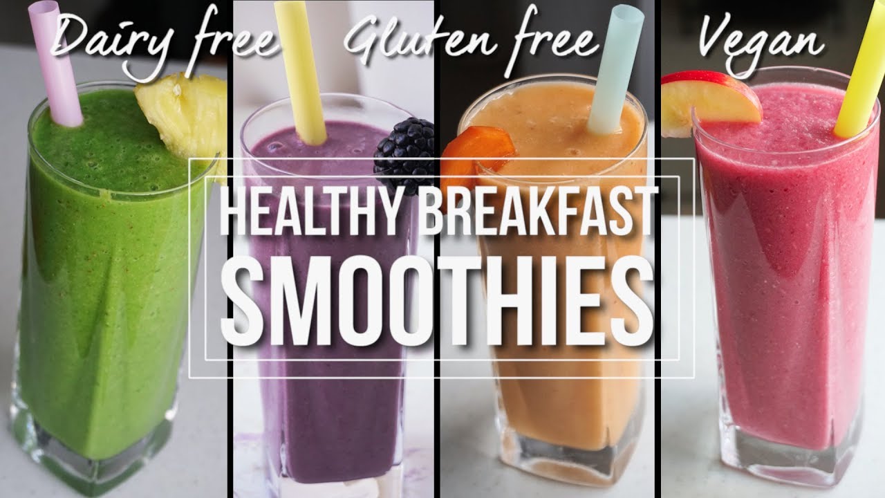 Healthy Breakfast Smoothies As Meal Replacement (Part 2) | Dairy Free