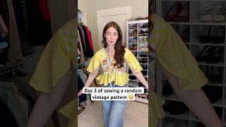 I LOVE this 1970s pattern, but I don’t know how I feel about MY version of it 🤷‍♀️ #vintagesewing