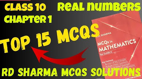 Boost Your Math Skills: Class 10 Real Numbers MCQ Solutions | Rd sharma MCQs new edition | chapter 1