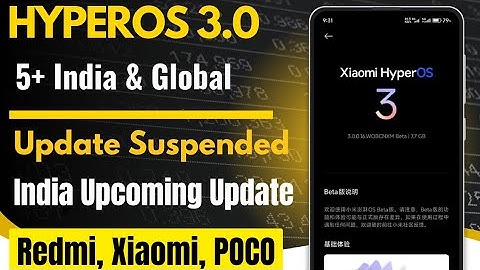 HyperOS 3.0 India & Global 5+ Update Suspended, HyperOS 3.0 Upcoming New Update & Expected December