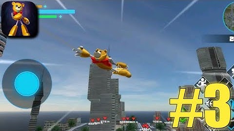 Bear Rope Hero, Security City - Gameplay Part 3 for Android, ISO