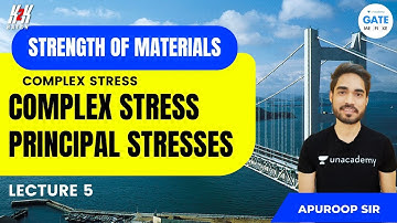 Complex Stress - Principal Stresses | L 5 | Strength of Materials | Apuroop Sir