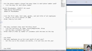 AdventureWorks, Part 6