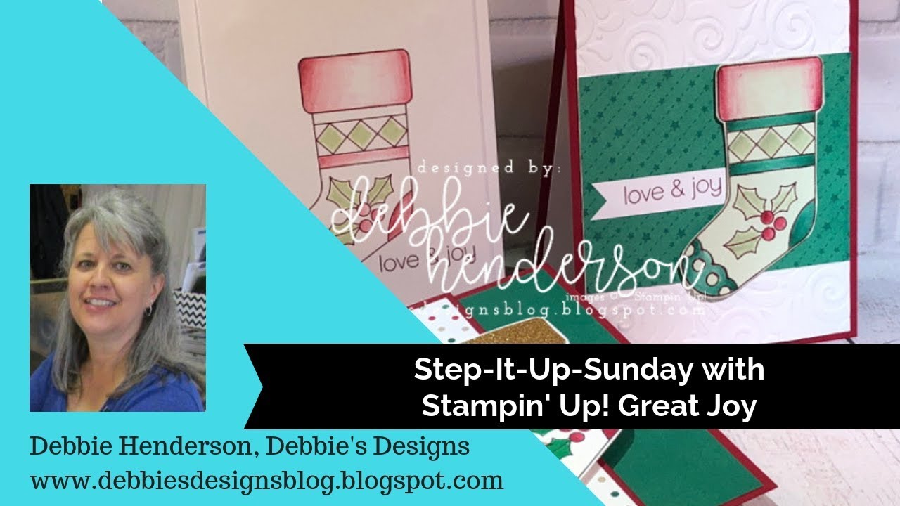 Step It Up Sunday using Stampin' Up! Great Joy