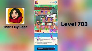 That's My Seat Level 703 Walkthrough | Puzzle Game Solution by SolutionGuruji