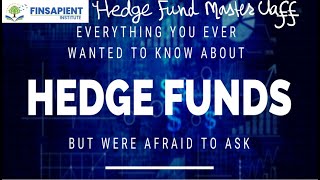 Hedge Fund MasterClass // Investment Banking Course/ HedgeFund Strategy/Hedge Fund Operations/FA