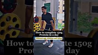 🔥Complete 150g protein daily without non veg foods✅#shorts #gym #fitness