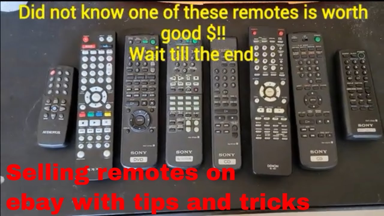 Selling Remotes on ebay with Tips and tricks - YouTube