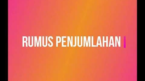 Excel Pemula : Membuat Nomor Berurut, Penjumlahan, Pengurangan dan Perkalian dengan rumus sederhana