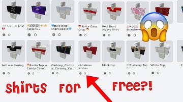 Free Roblox Clothes 2020 - how to get roblox shirts for free