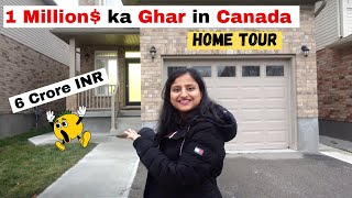 Home Tour 1 Million $ House in Canada Detached Property | Indian Family in Canada