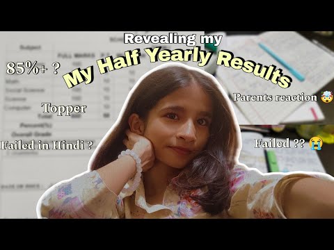 Revealing my *Half Yearly Results* 😶‍🌫️| How much I've scored in my Half yearly exams ?| 9th grader🌷