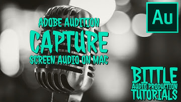 How to Record Screen Audio in Adobe Audition for MAC -Screen Capture-