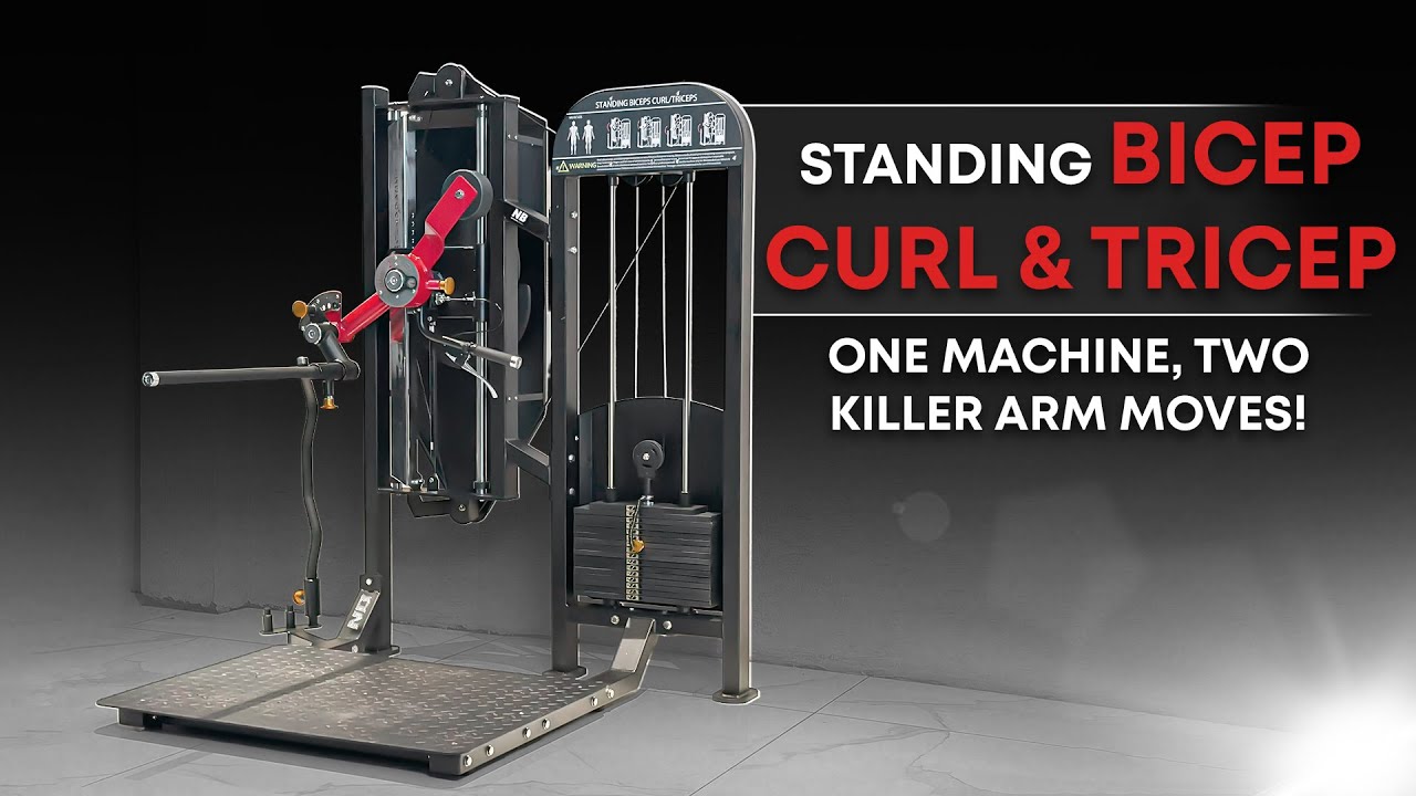 Standing Bicep & Tricep Pin Load Machine | National Bodyline Fitness ...