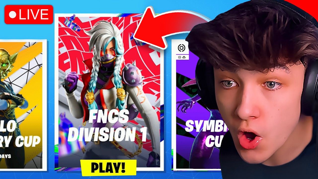 🔴LIVE! - FNCS TOURNAMENT DAY 2! (Fortnite)