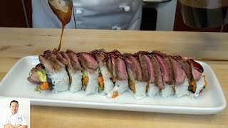 Steak Lovers Sushi Roll  How To Make Sushi Series