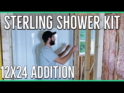 Sterling STORE+ 48x34" Shower Kit Install ||12x24 Home Addition||