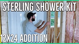 Sterling STORE+ 48x34" Shower Kit Install ||12x24 Home Addition||