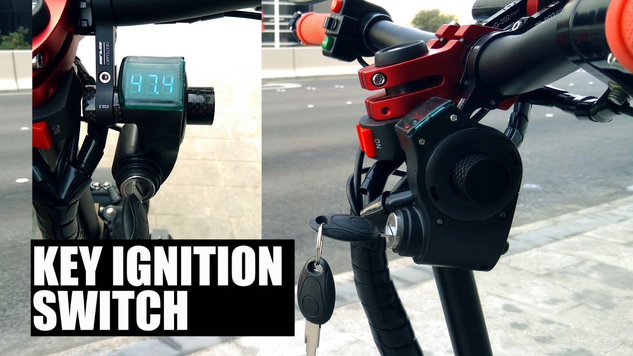 Elektro Scooter Fahrrad ATV mit 2 Schlüssel ighition Fass Schalter & Kabel Ein Aus Fixieren 