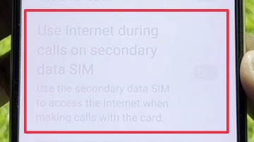 Use Internet during calls on secondary data SIM In oppo mobile