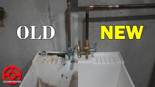 Replacing a Utility Sink and Faucet