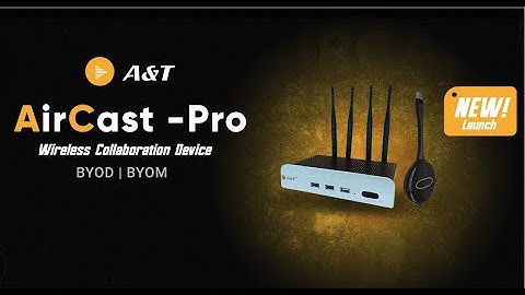 New! AirCast Pro | Wireless Collaboration Device | BYOD/BYOM | A&T Video Networks