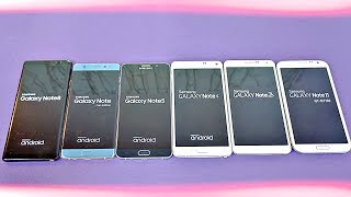 Samsung Galaxy Note 8 vs Note 7 vs Note 5 vs Note 4 vs Note 3 vs Note 2 - Speed Test!