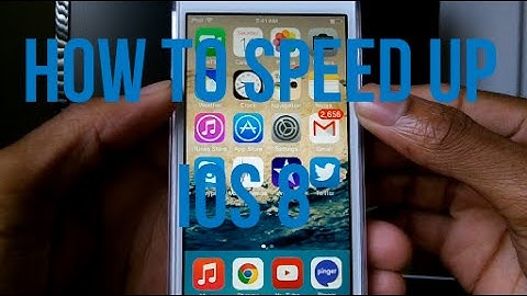 How To Speed Up iOS 8 On Your IPod Touch 5g, iPhone Or iPad