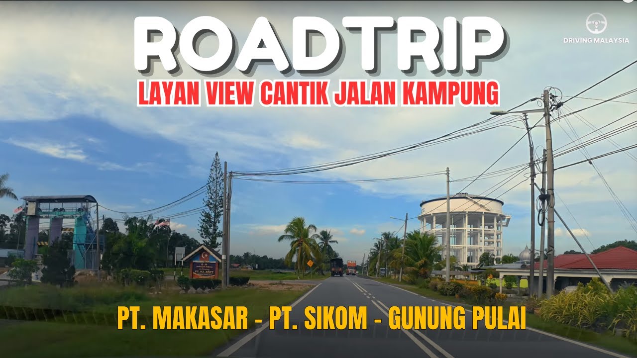 Road Trip ‼️ Kampung Sungai Dulang ke Kulai | Ladang Nenas & Gunung Pulai | ASMR Driving Malaysia